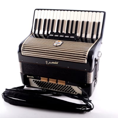 Rare Vintage German Made Top Piano Accordion Weltmeister Gigantilli I 80 bass, 8 sw. from the golden era + Hard Case and Shoulder Straps - Top Promotional Price image 21