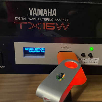 Yamaha TX16W Rack Sampler -- fully loaded RAM and USB drive image 3