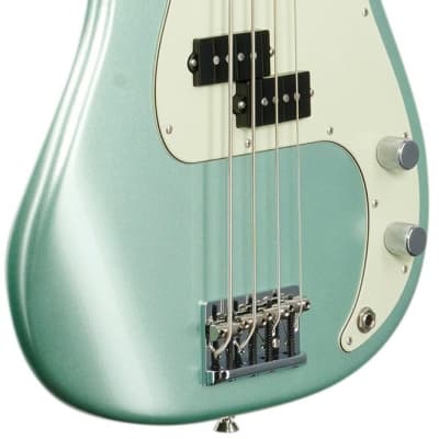 Fender American Pro II Precision Electric Bass, Rosewood Fingerboard (with Case), Mystic Surf Green image 6