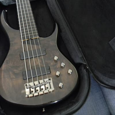 2021 MTD Kingston ZX5 (ZX-5) Fretless 5 String Bass  Trans Black Bartolini Brand New W/ MTD Gig Bag image 8