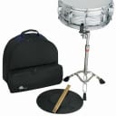 Percussion Plus PSK300 Snare Drum Kit Set with Stand, Bag, Practice Pad, Sticks