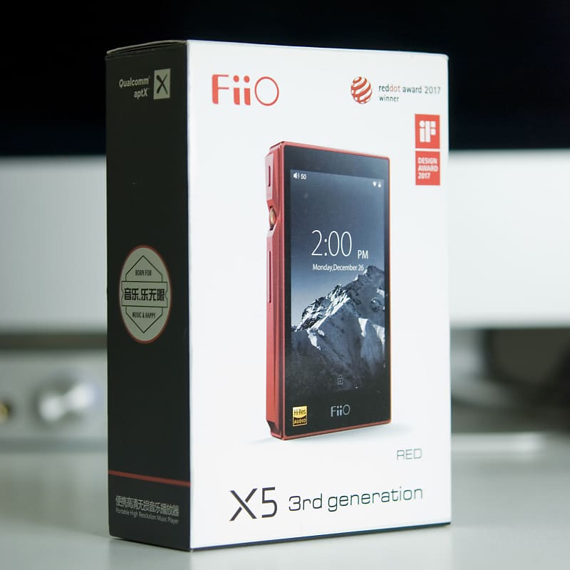 Fiio X5 3rd Gen Hi-res Audio Player (Red) in Excellent Condition | Reverb  Finland