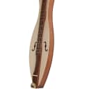 Roosebeck DMCRT4 4-String Cutaway Mountain Dulcimer, F-Hole Openings and Scrolled Pegbox