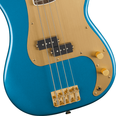 Immagine Squier 40th Precision Bass LRL Gold Edition Lake Placid Blue - 4