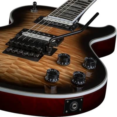 Dean Dean Thoroughbred Select Floyd Quilted Maple,Natural Black Burst, B-Stock image 3