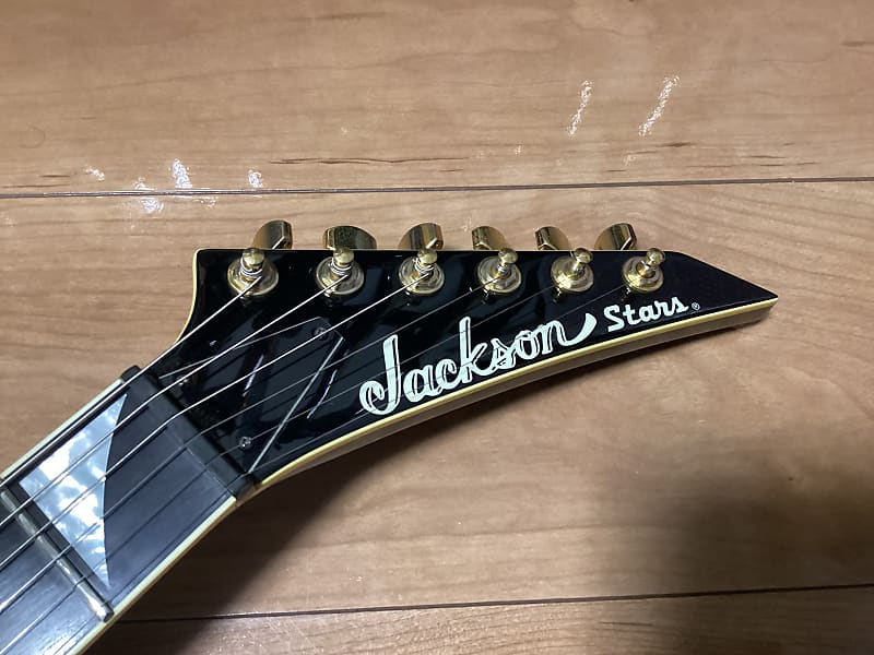 Jackson Stars Randy Rhoads Neck Thru Ebony FB RR Made in Japan Flying V |  Reverb