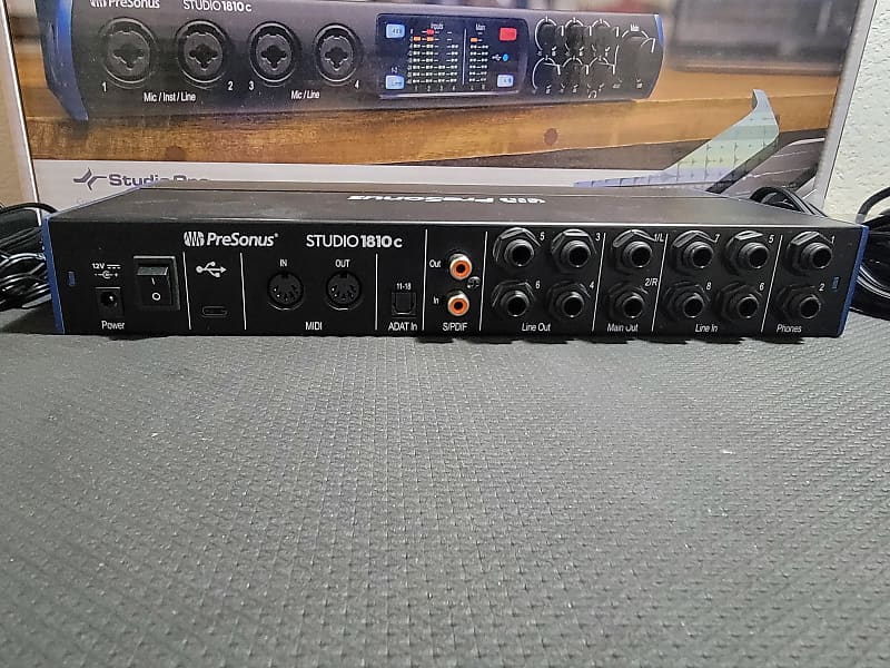 PreSonus Studio 1810C 18x8 USB-C Audio Interface 2019 - Present - Black |  Reverb