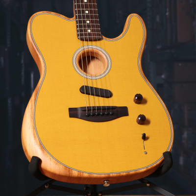 Fender Acoustasonic Player Telecaster Acoustic Electric Guitar in Butterscotch Blonde image 1