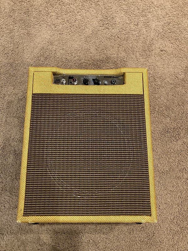 Monoprice 5 watt tube amp with custom cab and 12" speaker Reverb