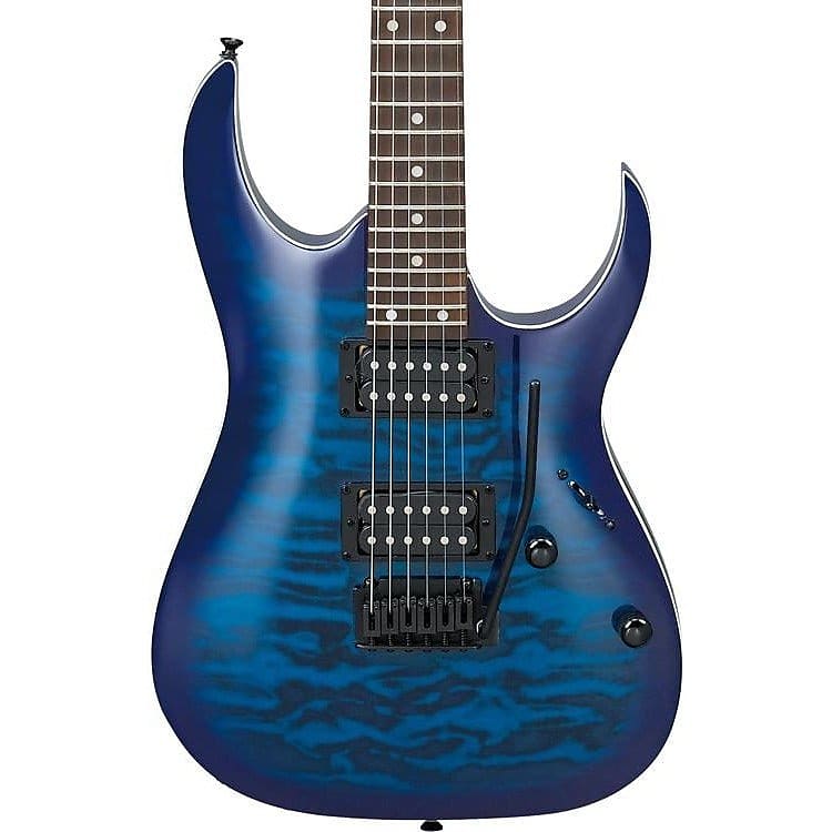 Ibanez Gio GRGA120QA - Transparent Blue Burst | Reverb