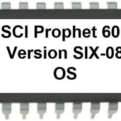 Sequential Circuits Prophet 600 Firmware OS update: SIX-08 P600 image 1
