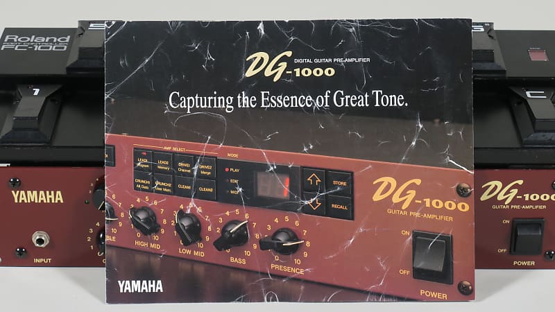 Yamaha DG-1000 Digital Guitar Pre-amplifier + Roland FC-100