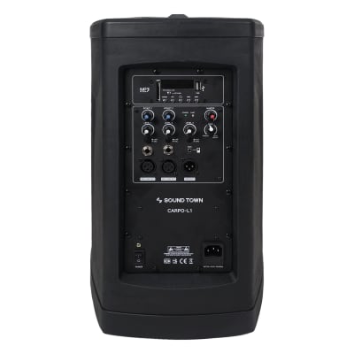 CARPO-L1 | Portable Line Array Column PA/DJ System w/ 200W RMS, 8" Subwoofer, 1 x Speaker, 2 x Spacers, TWS Bluetooth, 3-Channel Mixer, Carry Bag image 5
