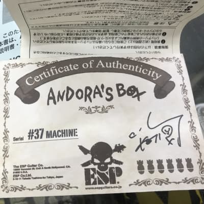 Signed Boot-Leg ADB-1.0 ANDORA'S BOX ANCHANG × ESP | Reverb