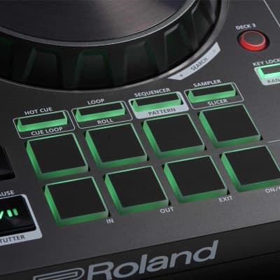 Roland DJ-202 2-Channel 4 Deck Serato DJ Controller w. Built In Drum Effects image 7