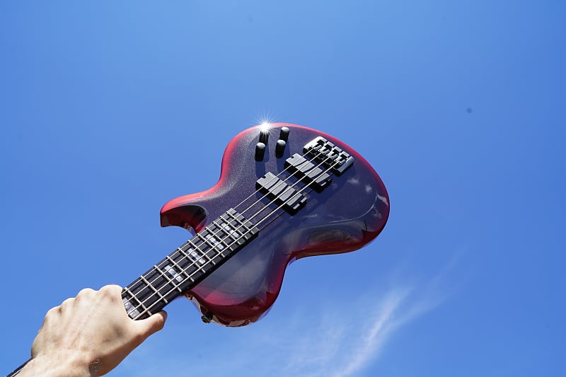 Schecter DIAMOND SERIES Nadja Peulen NP-4 Red Syren 4-String