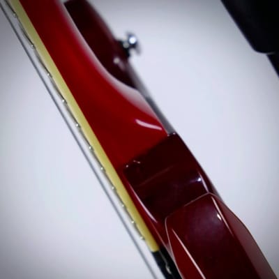 Carparelli Diesel Handmade Baritone Guitar Mahogany Indian Rosewood 27 inch scale 2021 - Wine Red image 8