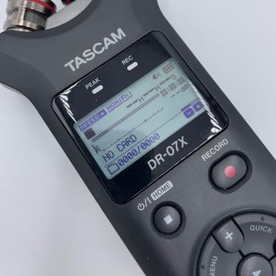 TASCAM DR-07X Portable Audio Recorder 2019 - Present - Black image 1