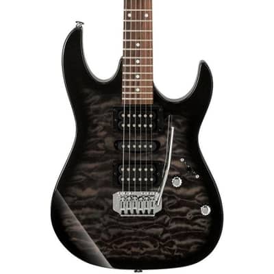 Ibanez GRX70QA GIO 6-String Right-Hand Electric Guitar (Transparent Black Sunburst) for sale
