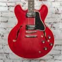 Gibson - 1961 ES-335 Reissue - Semi-Hollow Electric Guitar - Ultra Light Aged 60s Cherry - w/ Black/Yellow Custom Shop Hardshell Case - x0096