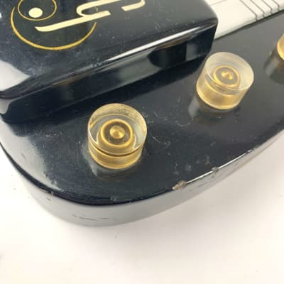 Gibson Century 6 Lap Steel in factory Black , with original Gibson Hardshell case image 7