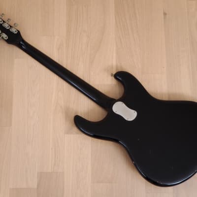 1964 Mosrite Ventures Model Vintage Electric Guitar Black, Vibramute w/ Case image 14