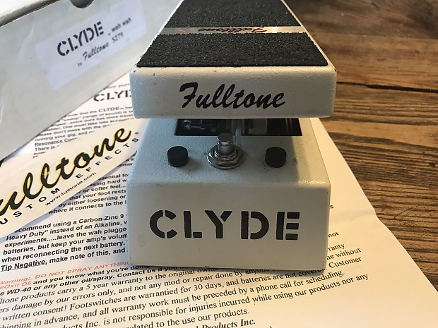 Fulltone Clyde Standard Wah Wah Pedal 2001 White