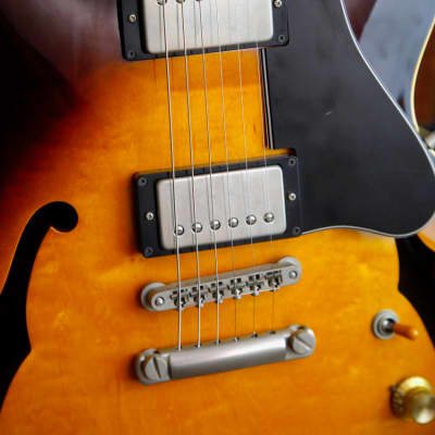 Greco SA-90 Semi-Hollowbody ES-335 Style Tobacco Sunburst Electric Guitar 1989 Pre-Owned image 5