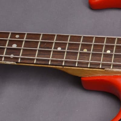 1960s Vintage Burns Baldwin Baby Bison Bass Red Made in England image 22