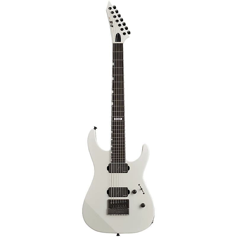 ESP E-II M-II 7B Baritone EverTune Pearl White 7-String