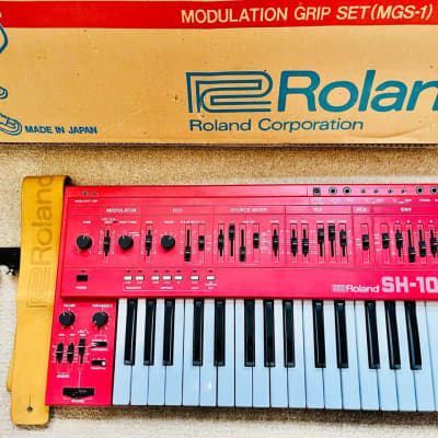 Roland SH-101 Red Limited Edition Vintage Analogue Synthesiser Keyboard