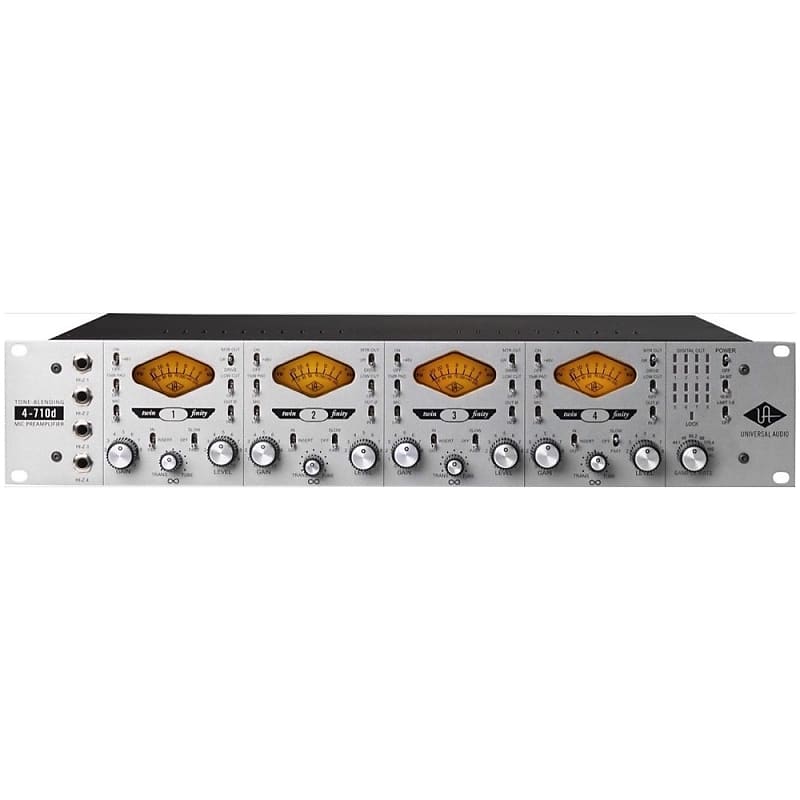 Universal Audio 4-710D 4-Channel Microphone Preamp image 1