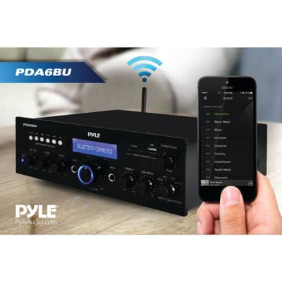 Pyle 200 Watt Bluetooth Stereo Amp Receiver with USB & SD Card Readers - PDA6BU image 5