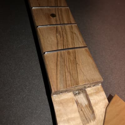lp style 3x3 exotic wood guitar neck for luthier repair parts image 3