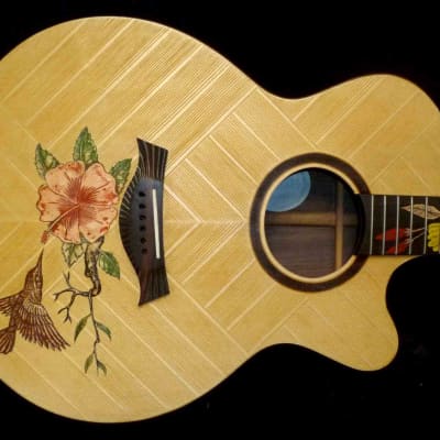 Blueberry Handmade Acoustic Guitar Grand Concert Cutaway Built to Order - 90 Day Delivery image 12