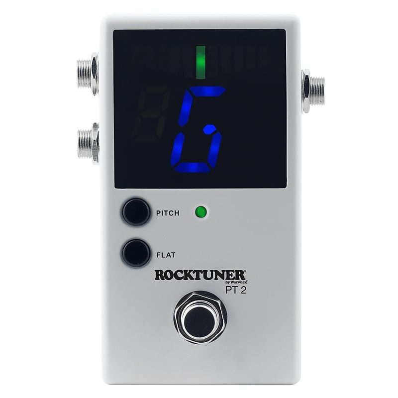 Rockboard PT 2 Compact Chromatic Tuner For Electric Instruments, White image 1