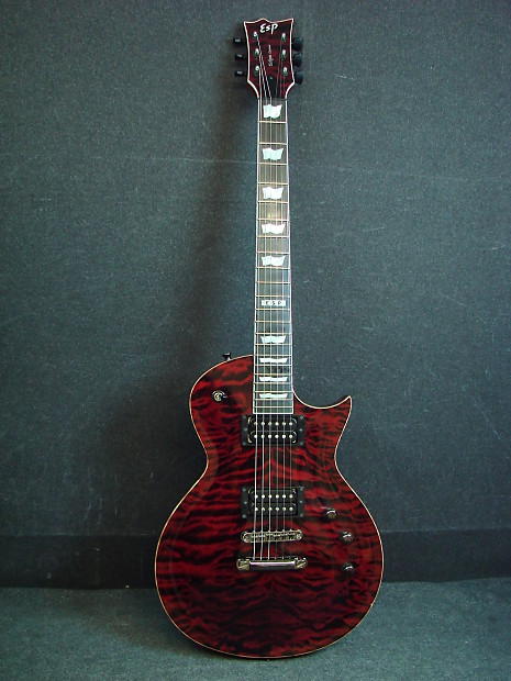 ESP Eclipse Custom Guitar Black Cherry Quilt Top Japan Custom Shop