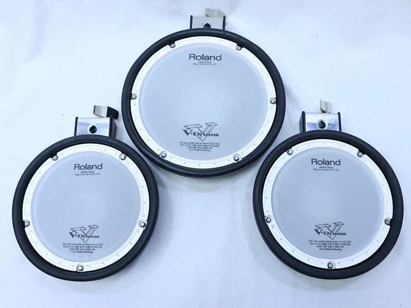 TWO Roland PDX-6 + ONE PDX-8 Pad V Dual Trigger Drum Mesh Head