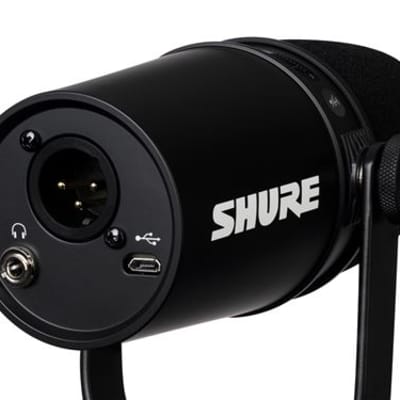 Shure MV7 Dynamic Cardioid USB Podcast And Broadcast Microphone Black image 4