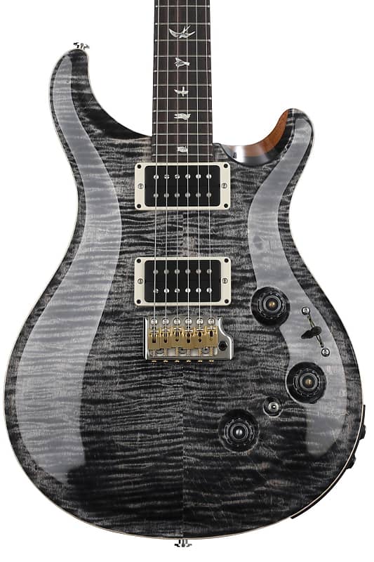 PRS Custom 24 Piezo Electric Guitar with Pattern Thin Neck - Charcoal image 1