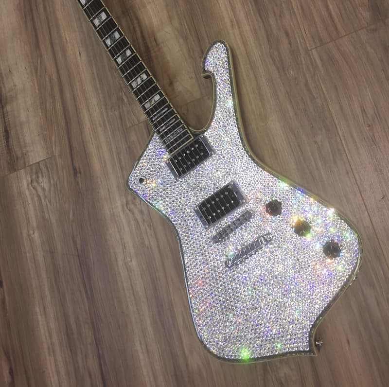 Ibanez Paul Stanley Model PS120 Rhinestone Custom Clear | Reverb