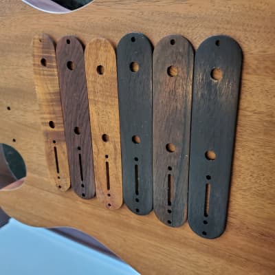 Exotic Wood Telecaster Control Plates image 1