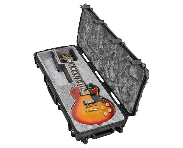 SKB 3i-4214-56 Injection Molded Les Paul Guitar Flight Case w/ TSA Latches & Wheels image 2