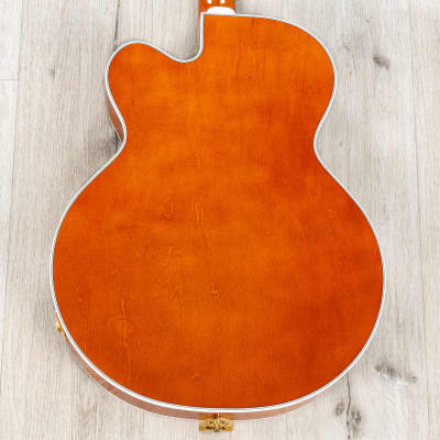 Gretsch G6120TG-DS Players Nashville Hollow Body DS Guitar, Roundup Orange image 4