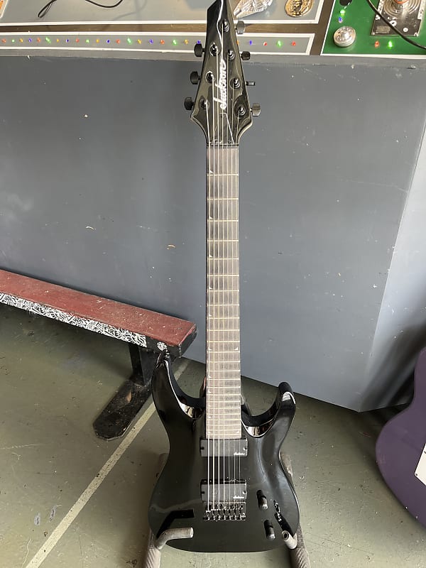 Jackson 7 string - Black | Reverb