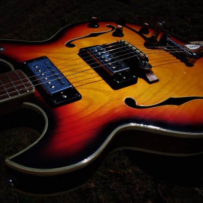 Conrad 40080 Barney Kessel 1973 Sunburst.  Made in Japan. Incredible. Rare. Excellent  Kasuga Guitar image 8