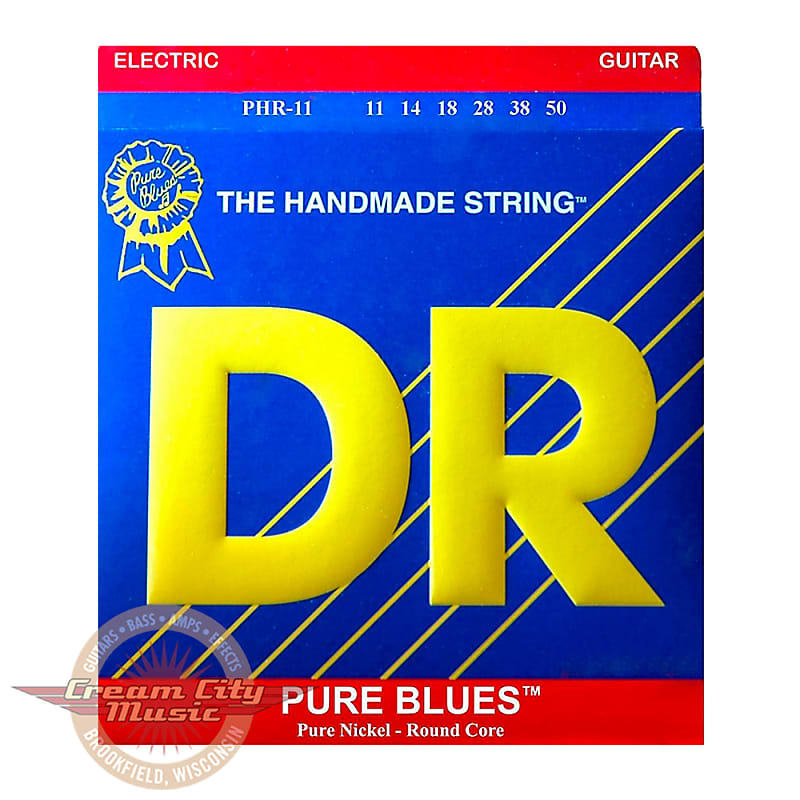 DR PHR11 Pure Blues Electric Guitar Strings .011-.050 image 1