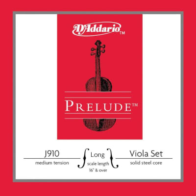 D'Addario J910 Prelude Viola String Set - Short Size