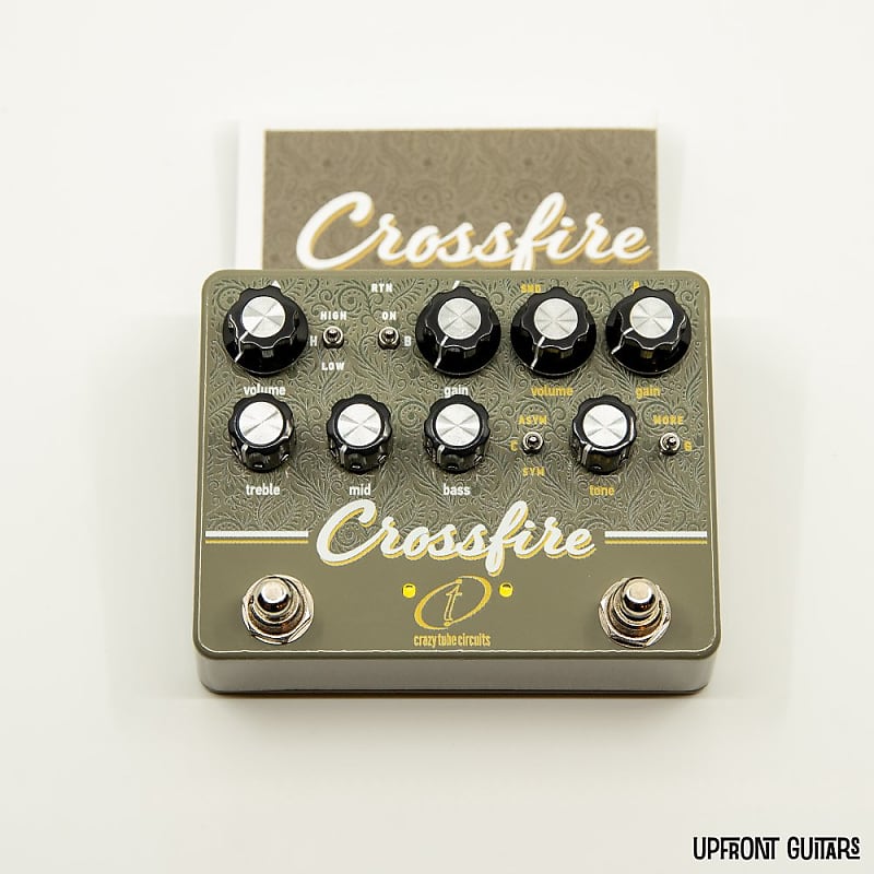 Crazy Tube Circuits Crossfire Overdrive Pedal - Blackface and enhanced TS  combo