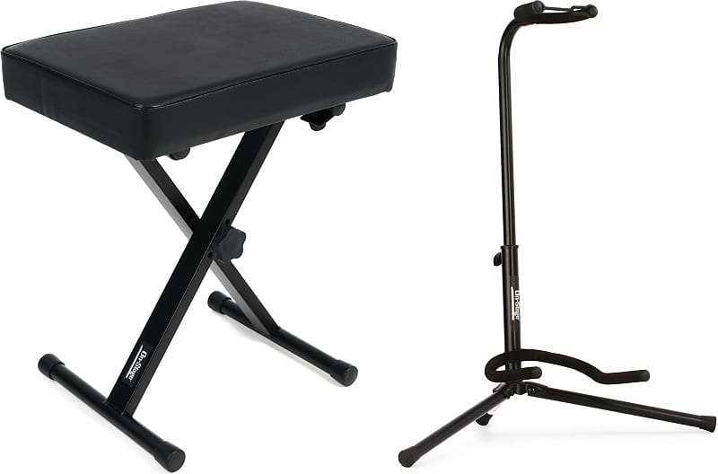 On-Stage Stands KT7800 Three-Position X-Style Bench Bundle with On